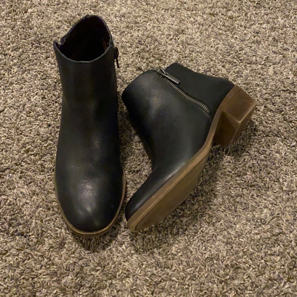black ankle boots